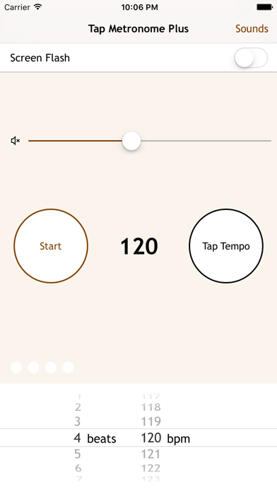 Screenshot #2 pour Tap Metronome Plus