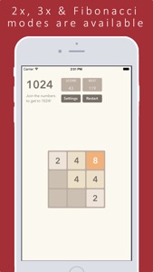 2048 + Fibonacci screenshot #3 for iPhone