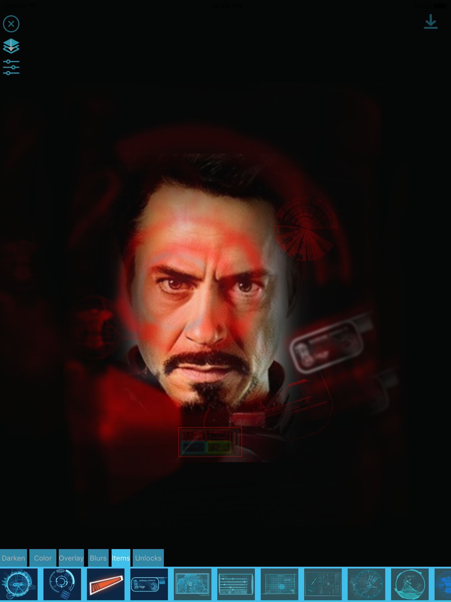 HUD - Heads Up Display Iron Man Edition Overlay HUD Over Image screenshot 7