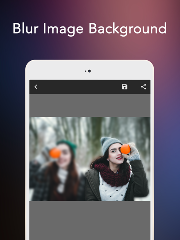 Blur Image Background - DSLR Camera Effect iPad screenshot