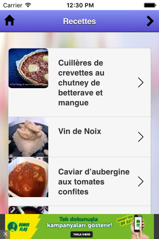 Recettes de Cuisine screenshot 2