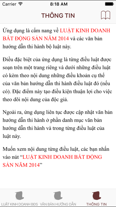 Screenshot #2 pour Luật Kinh Doanh Bất Động Sản 2014