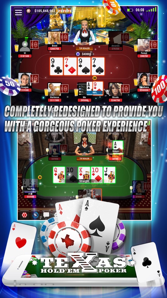 Boqu Texas Hold'em Poker - Free Live Vegas Casino - 2.1.7 - (iOS)