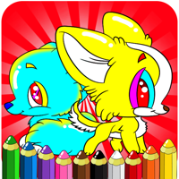 Dessin chiot de peinture - livres à colorier Chiens Jeux pour enfants tout-petits et dâge préscolaire Explorers
