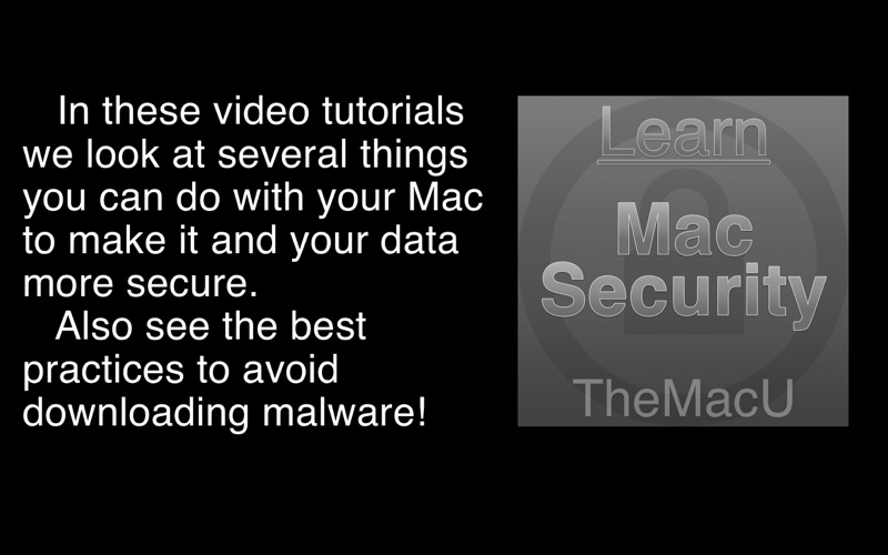 Screenshot #1 pour Learn - Mac Security Edition
