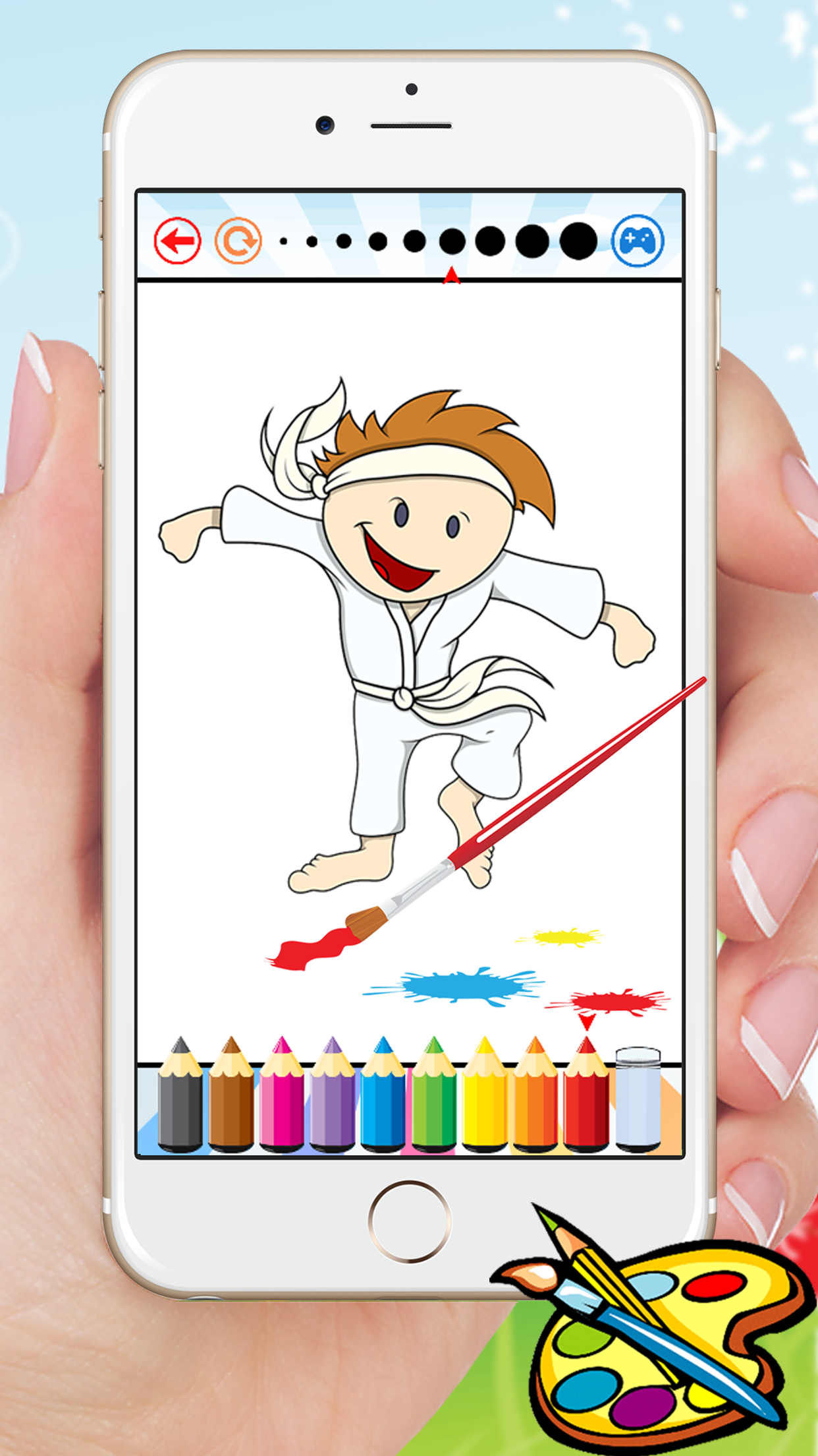 Sport Cartoon Coloring Book - Drawing for kids free games screenshot 3