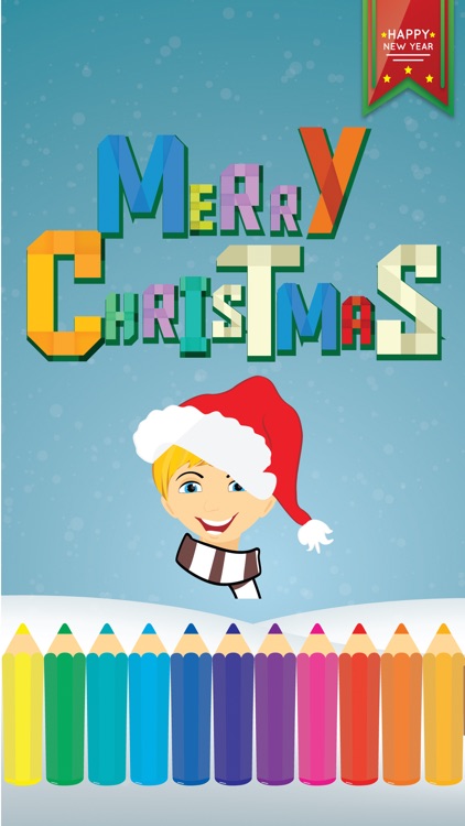 Merry Christmas Coloring book and learn Alphabet Numbers
