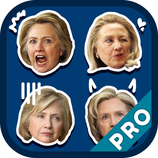 Hillary Emoji - Hillary Clinton Face Emojis on your Keyboard Pro icon