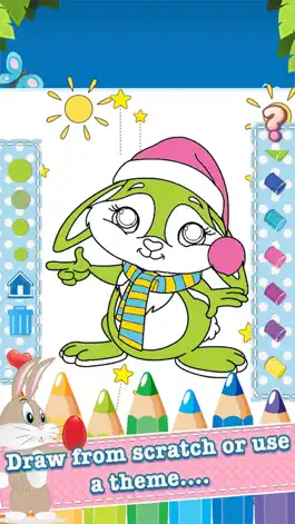Game screenshot Coloring Book Rabbit Drawing Pages - free learning painting cool games for the kids girls hack