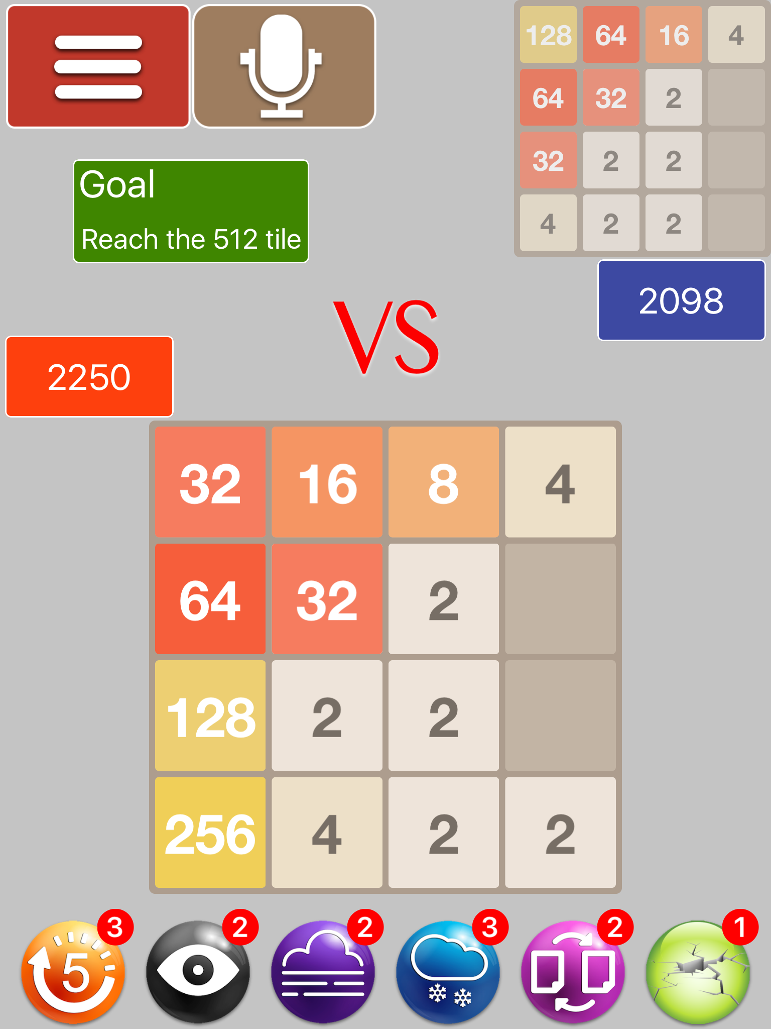 2048 Showdown: the ultimate Versus battle screenshot 6