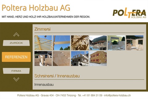 Poltera Holzbau AG screenshot 3