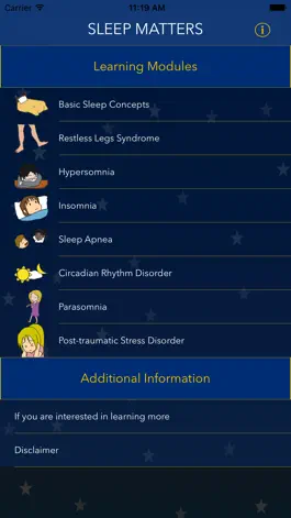 Game screenshot SleepMatters - animated educational modules on sleep disorders mod apk