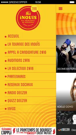 Game screenshot Les iNOUïS du Printemps de Bourges Crédit Mutuel apk