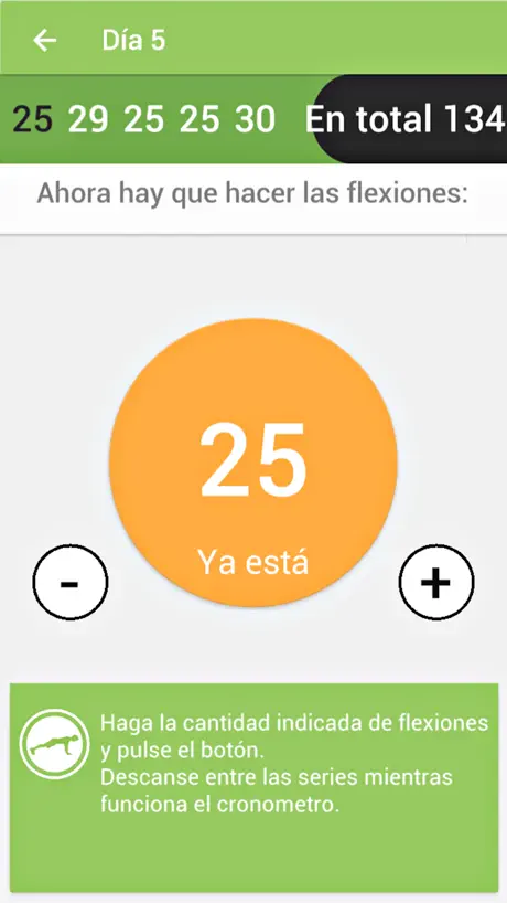 De entrenamiento 100 flexiones