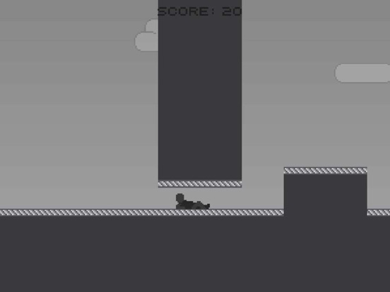 Screenshot #5 pour Pixel Alien Escape Shadow Runner:Black nd White