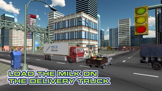 牛乳配達用トラックシミュレーター - 極端なトラック運転手駆動＆駐車ゲームのおすすめ画像2