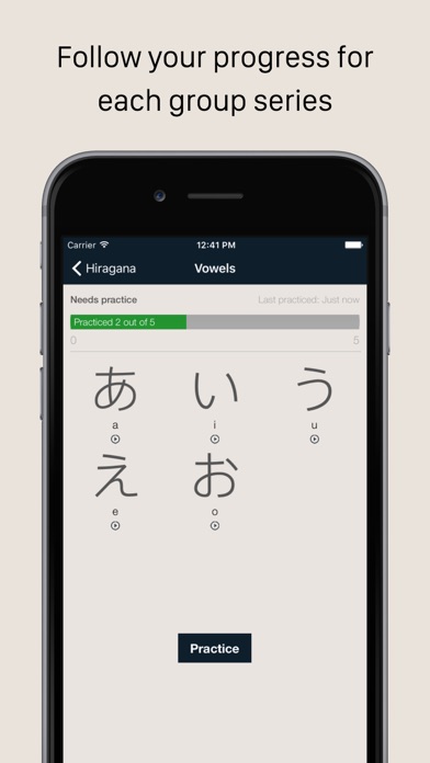 Practice Japanese Screenshot 2 - AppWisp.com Practice Japanese Screenshot 2 - AppWisp.com