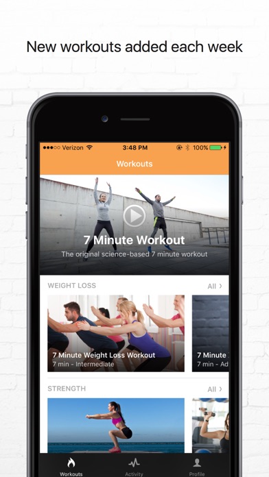 Screenshot #1 pour 7 Minute Workout App by Track My Fitness