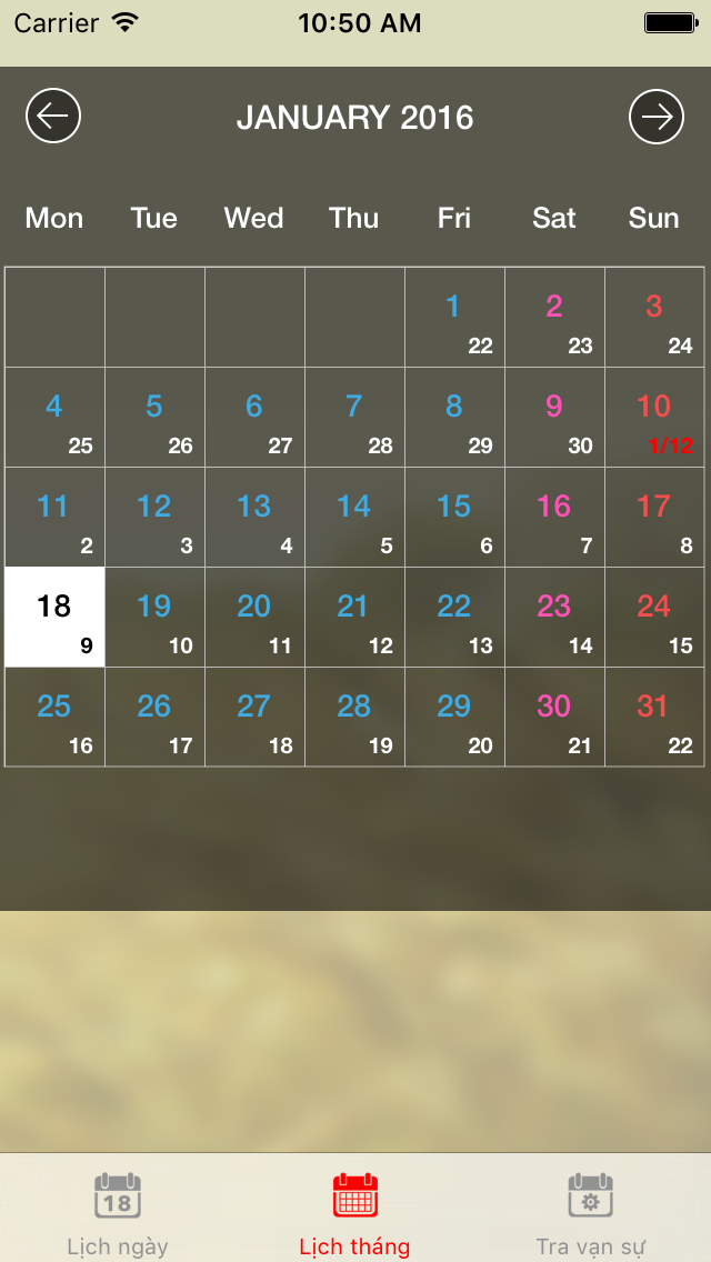 Lịch vạn sự 2016 screenshot 3
