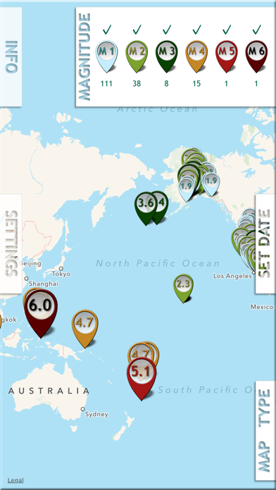 Earthquake PulseEarth - Maps & Information, Earthquakes historyのおすすめ画像2