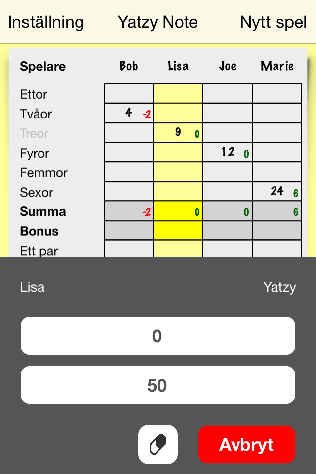 Yatzy Note FREE screenshot 2