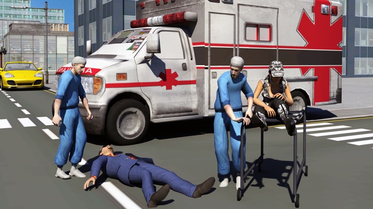 Ambulance Driver 3d Simulator Games screenshot-3