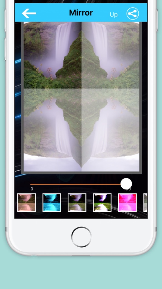 #3. Mirror Effects HD - Reflection Photo Effect with Filters (iOS) Podle: Sandeep Bhandari