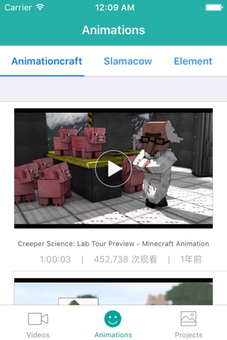 MineVid - for Minecraft, watch Minecraft videos and animations in one place screenshot 2