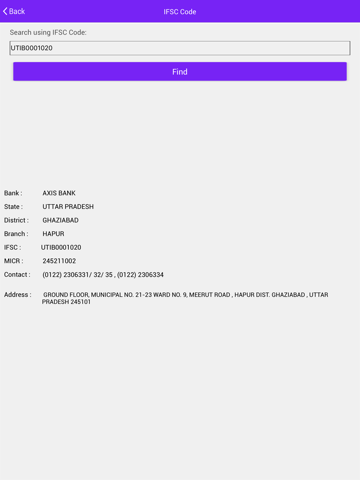 Screenshot #6 pour IFSC Code For Indian Bank