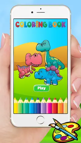 Game screenshot Dinosaur Dragon Coloring Book - Dino Drawing for Kids Free mod apk
