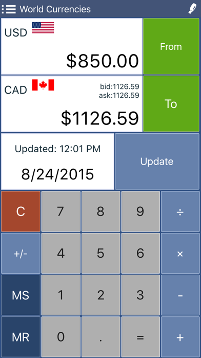 Converter Pro - Unit & Currency Conversion Calculator Screenshot