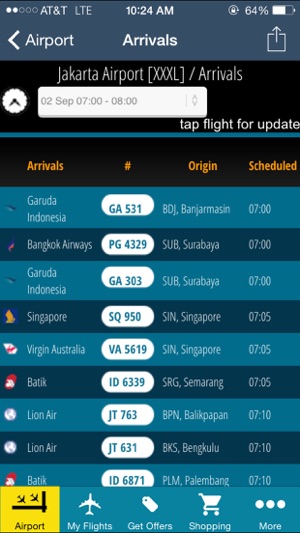 Jakarta Airport + Flight Tracker CGK Garuda Lion citilink Sr(圖3)-速報App
