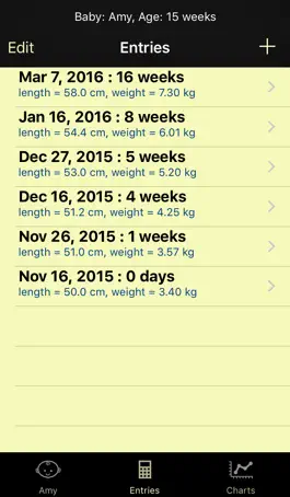 Game screenshot My Baby Growth Charts hack