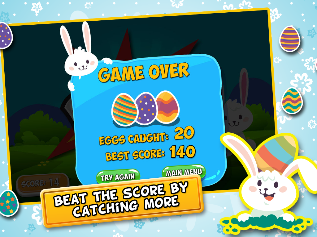 Egg Catcher lite-Play & Earn Score in this Free fun challenge basket game for kids screenshot 8
