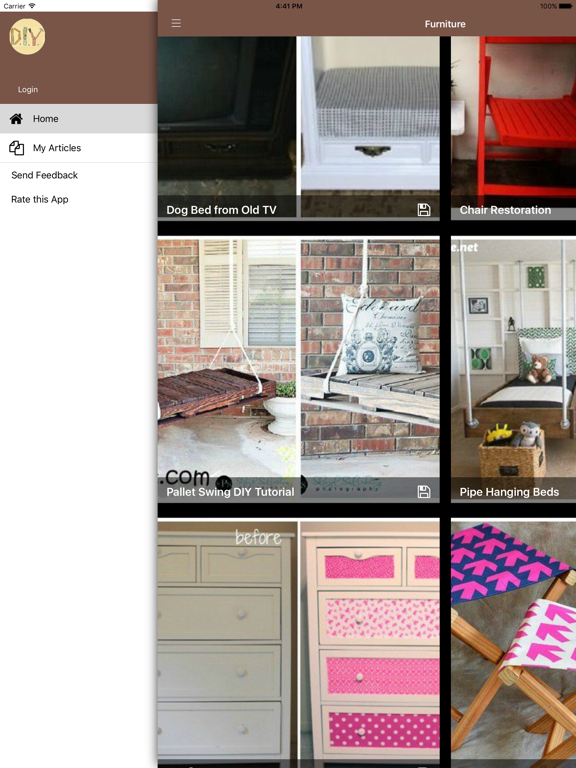 DIY Furniture Project Ideas iPad screenshot