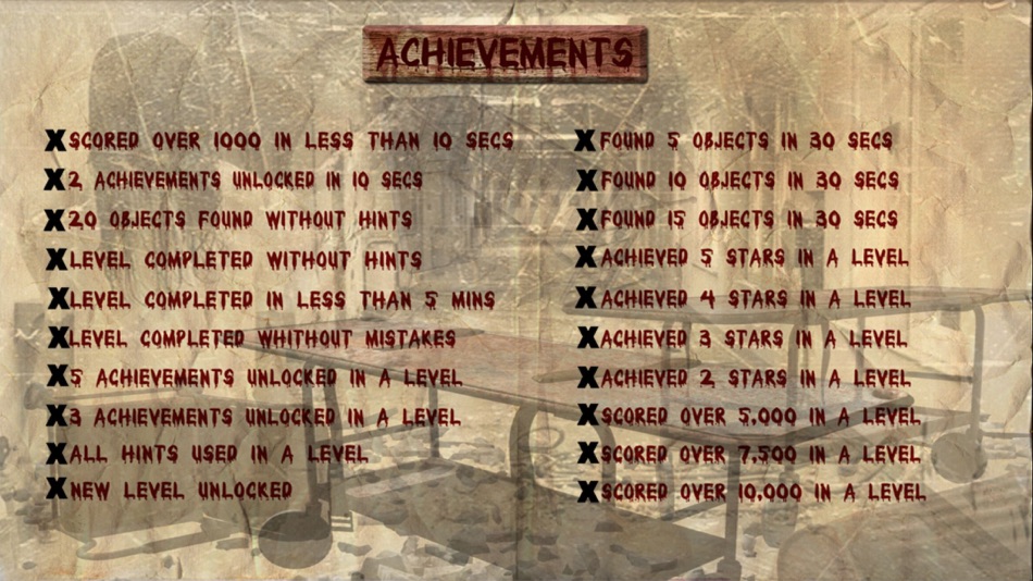 #4. Haunted Asylum Hidden Object (iOS) 由: Big Leap Studios
