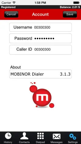 Game screenshot MOBINOR Dialer apk