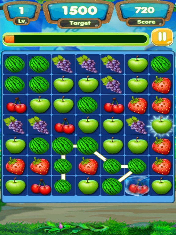 Fruits Link Smasher iPad screenshot