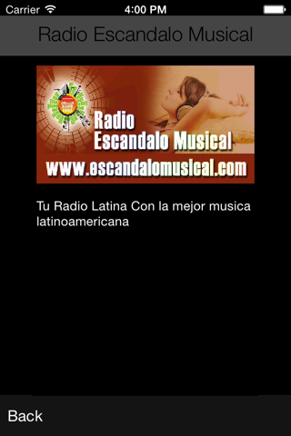 Radio Escandalo Musical screenshot 3