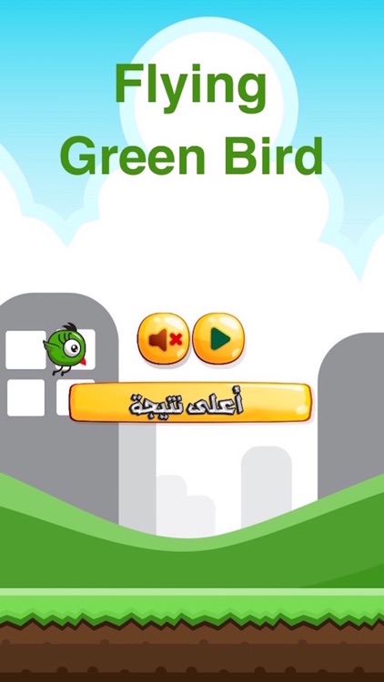Flying Green Bird