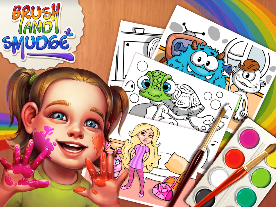 Brush and Smudge - coloring book - 1.7 - (iOS)