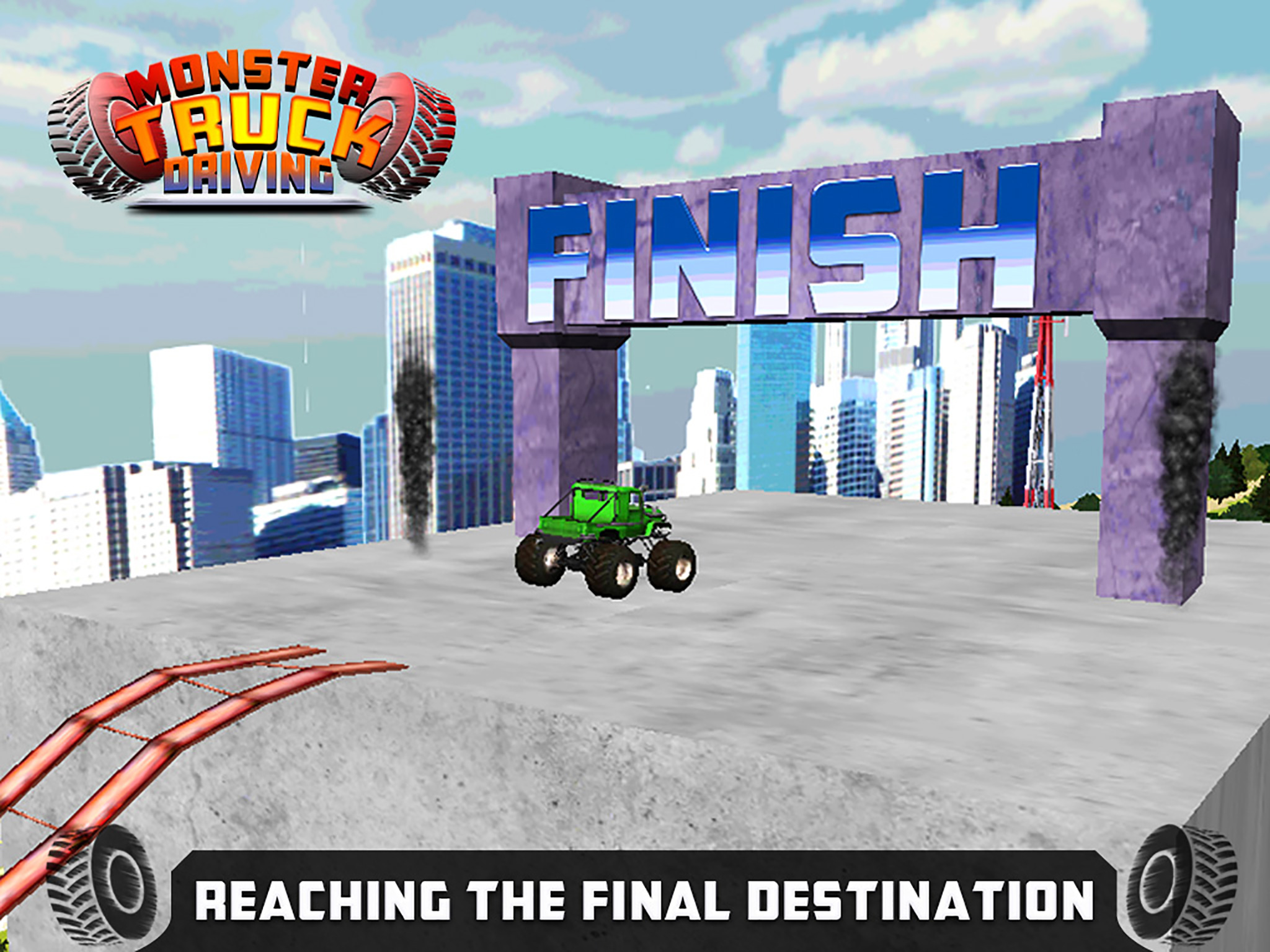 Monster Truck Driving : Extreme Tracks Climb Racing
