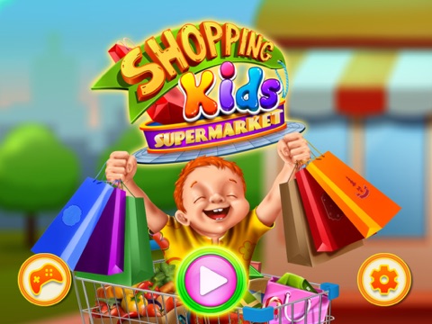 Shopping Game Kids Supermarket  help mom with the shopping list and to pay the cashier ! FREE iPad screenshot