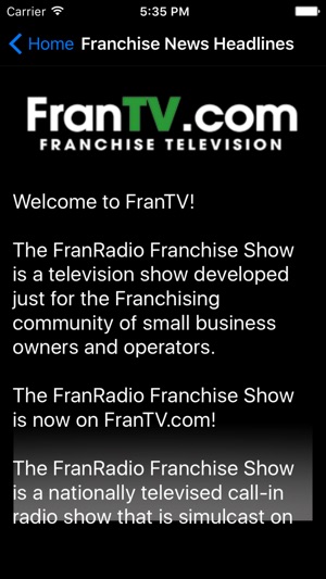 FranTV Franchise Television(圖3)-速報App