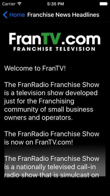 FranTV Franchise Television