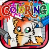 Coloring Book : Painting Pictures on Chi Chi Love Pets Cartoon for Pro