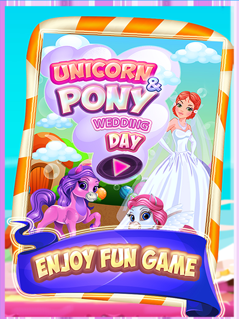 Unicorn & Pony Wedding Day - A virtual pet horse marriage makeover game
