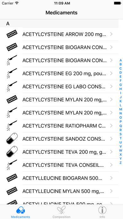 Screenshot #1 pour Les Medicaments