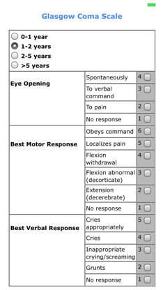 Pediatric scores screenshot 3
