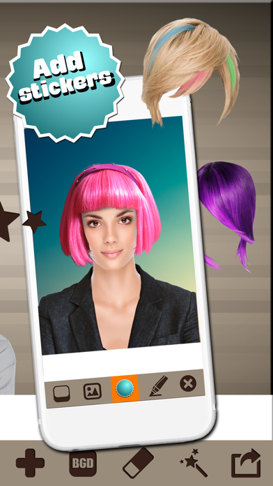 Screenshot #2 pour Coiffures Et Coiffeur – Essai Styles De Cheveux Ou Barbe Fraîche Dans Éditeur D'image